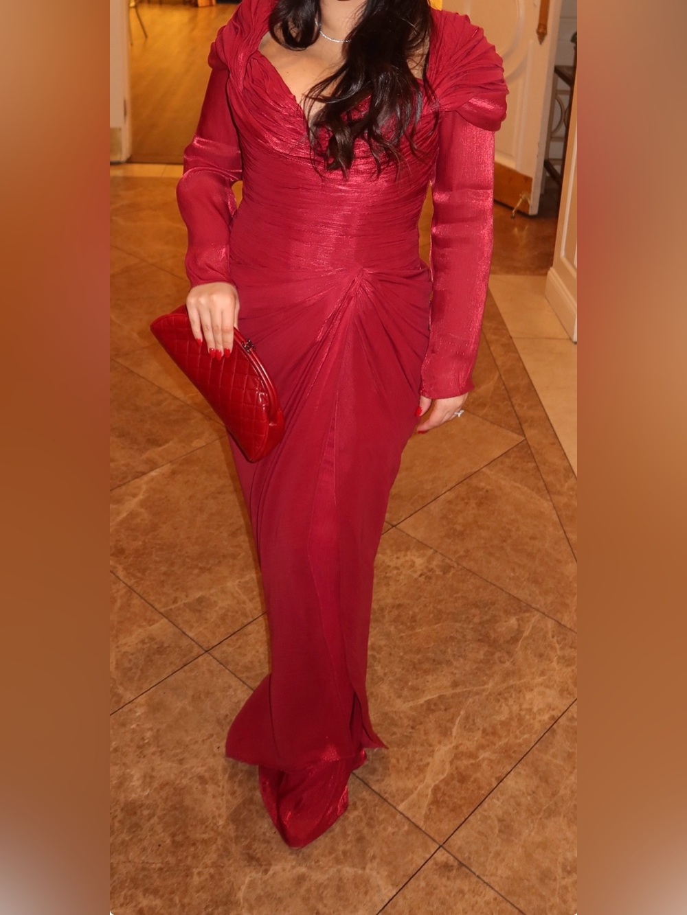 Custom wedding guest dress